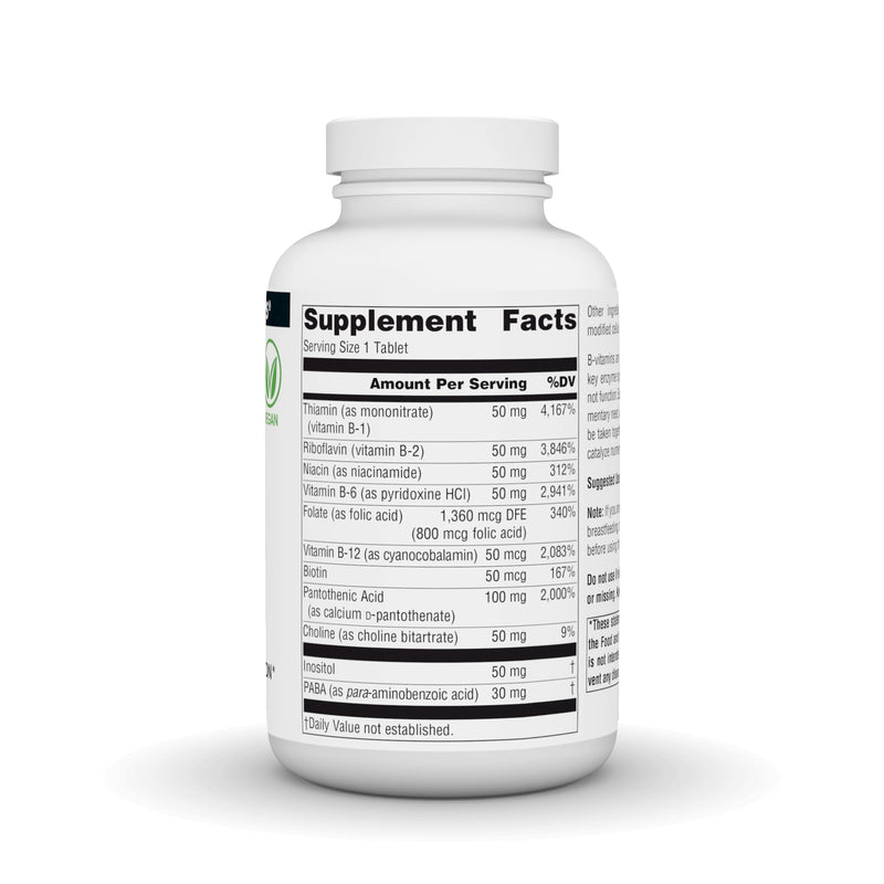 Source Naturals B-50 Complex, 50 mg -250 Vegan Tablets | Supports Energy Production* 1