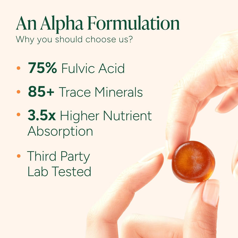 10-in-1 True Alpha Shilajit Gummies, 4000mg Himalayan Alpha Gummies for Men, Energy Boost, Immune Support, with Ashwagandha, Maca Root, Tongkat Ali, Fulvic Acid, 85+Trace Mineral, No Added Sugar, 60ct - BeesActive Australia
