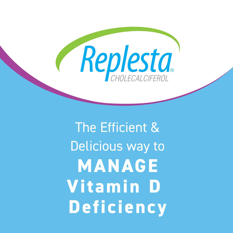 Replesta NX 14,000 IU Vitamin D3 Cholecalciferol, for Vitamin D Deficiency, Once-Weekly Chewable Wafer, Non-GMO, Natural Orange Flavor, 8 Tablets 8 Count (Pack of 1)