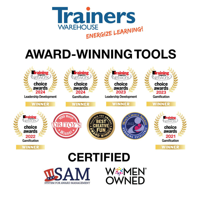 Trainers Warehouse 6" Thumball Collection, 32 Prompts for Conversation, Team Building, Relationship and Training Getting to Know You