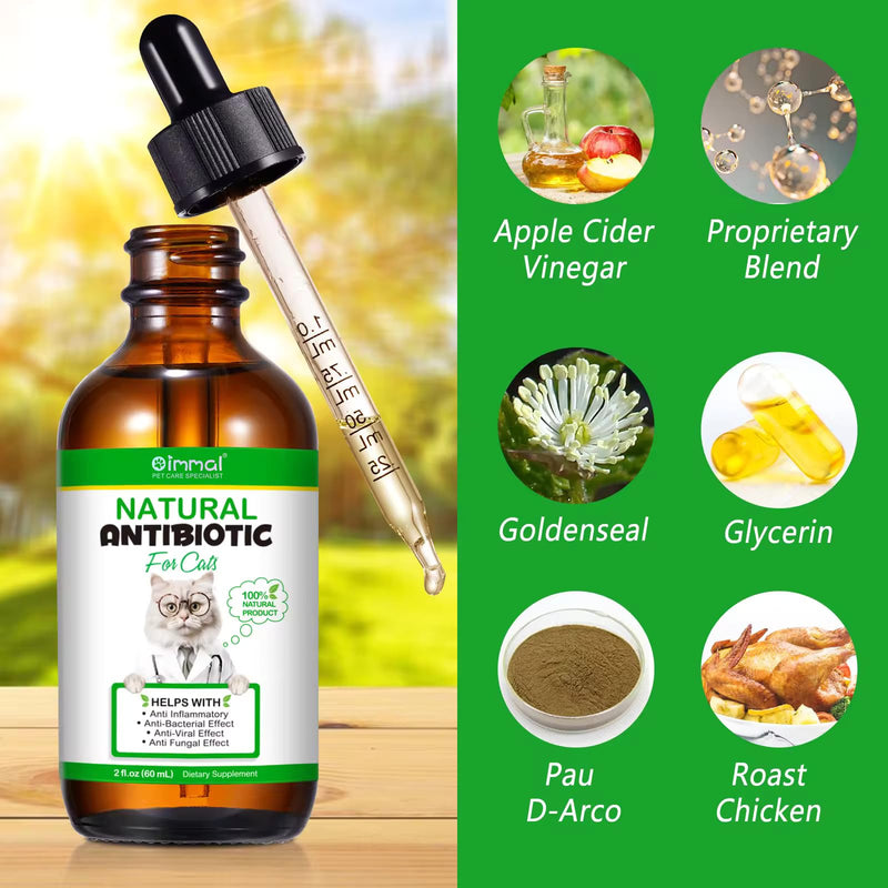 2 Pack - Natural Antibiotics for Cats- Pet Antibiotic - Healing Aid and Skin Repair for Wounds, Sores, and Abrasions, Provides Itch Relief for Irritated Skin - BeesActive Australia