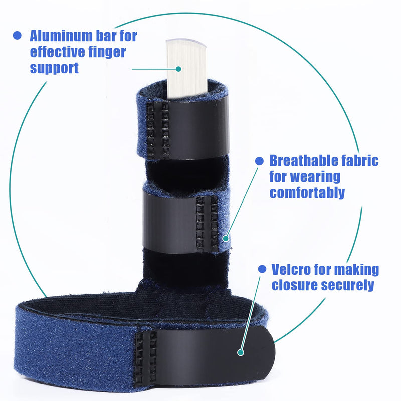 Sumifun Trigger Finger Splint for Right and Left Hand, Mallet Finger Brace for Index Middle Ring Pinky, for Straightening Dislocated Fingers, Releasing Arthritis Pain
