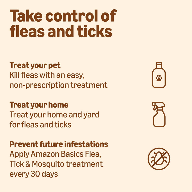 Amazon Basics Preventative Flea, Tick & Mosquito Topical Treatment for Large Dogs (21-55 pounds), 6 Count, Packaging May Vary Large Dogs (21 - 55 lbs)