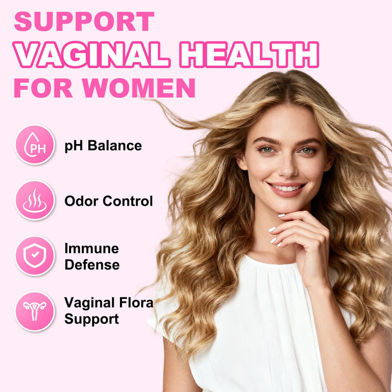 60 Count Feminine Balance Gummies for Women, Pineapple Flavor | PH Balance Gummies Support Women's Health, Vaginal Flora, Gut Health & Immune System, Vegan, Gelatin & Gluten-Free 60 Count (Pack of 1)