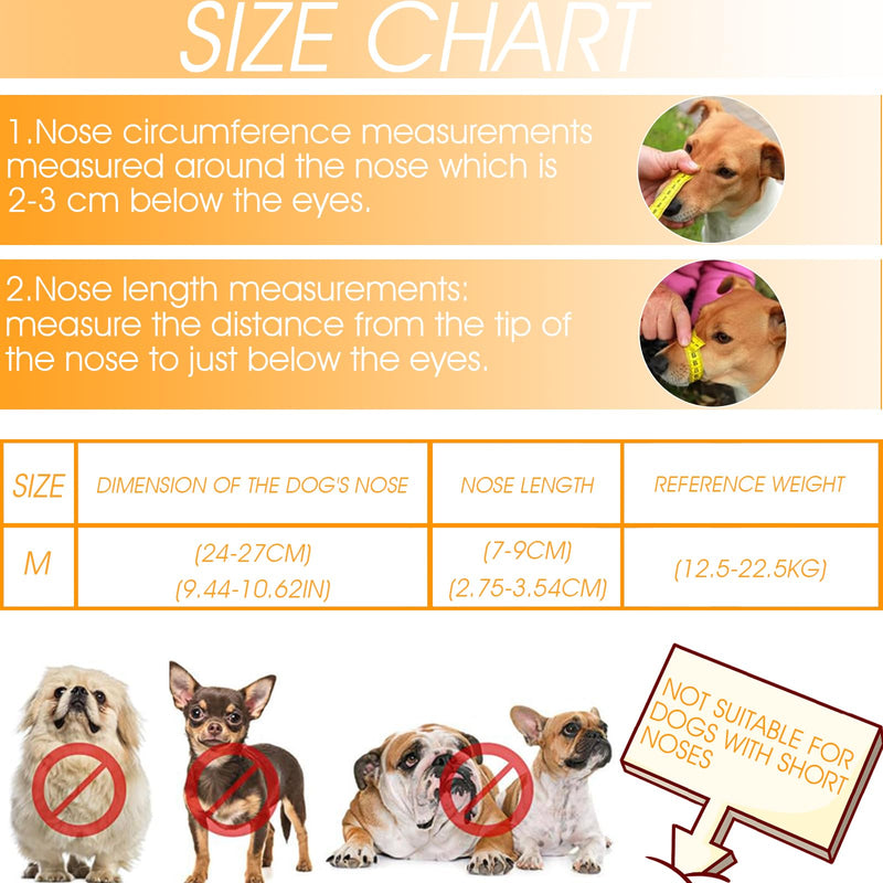 Muzzle for dogs, pack of 2, breathable dog muzzle mesh, dog muzzle with rounded shape for small, medium and large dogs, soft adjustable mesh muzzle, black + gray, M - BeesActive Australia