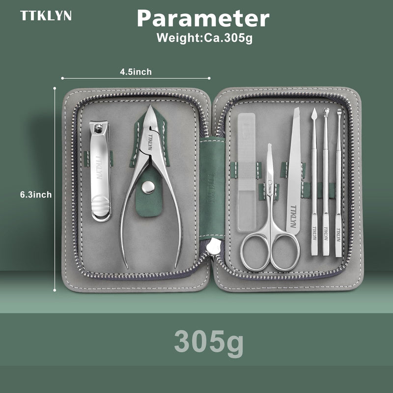 Manicure Kit for Women, Stainless Steel Nail Kit with PU Leather Case, Precision Pedicure Tools for Feet - BeesActive Australia