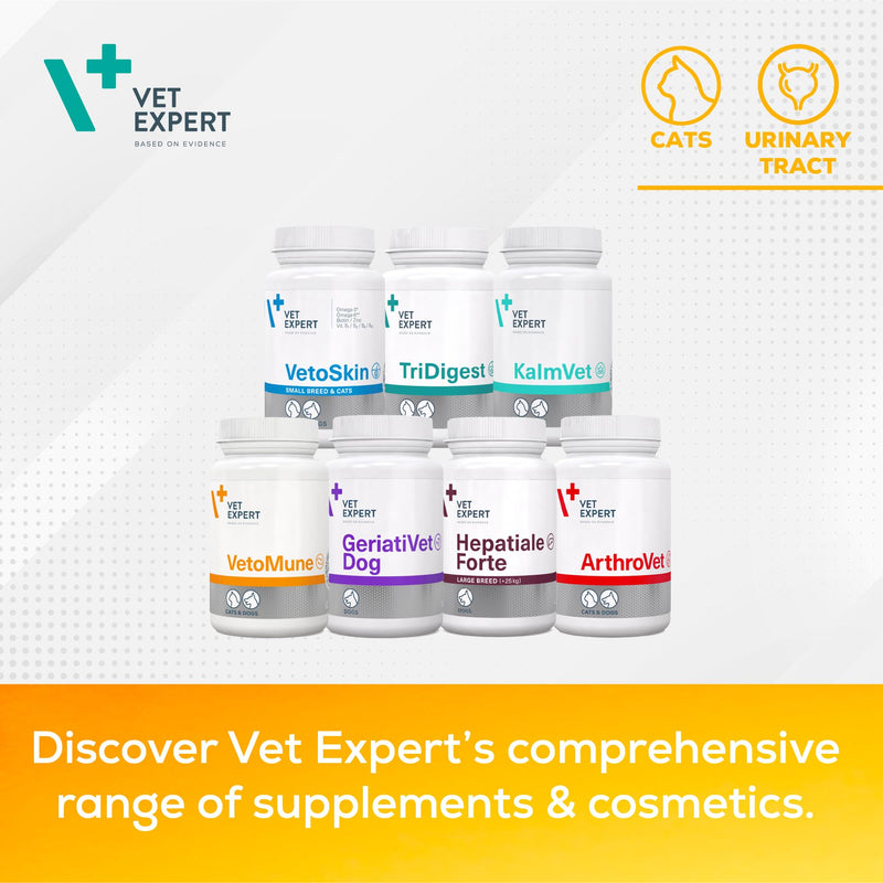 Vet Expert UrinoVet Cat Dilution - Supports Kidneys and Crystal Formation, Natural Anti-Inflammatory and Aids Urination - 45 Twist off Capsules