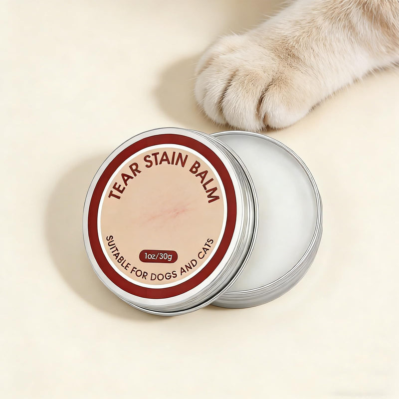 Tear Stain Remover Balm for Dogs & Cats - Gentle & Effective Formula Prevents Tear Stains & Reduces Redness, Safe & Non-Irritating if Licked, Great for White Dogs & Breeds Prone to Stains
