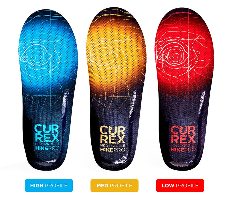 CURREX HikePro Insoles for Hiking Boots & Shoes – Shock Absorbing Inserts to Help Reduce Fatigue and Increase Performance – Anti-Slip Heel Surface forStability – for Men & Women – Medium Arch, Large L (Mens 9-10.5 / Womens 10.5-12) Medium Arch - Yellow - BeesActive Australia