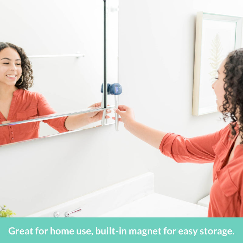 Bril UV-C Toothbrush Sanitizer, Portable Cleaner, Travel Cover, Magnetic Holder, and Rechargeable Case for Any Size Toothbrush, White - BeesActive Australia