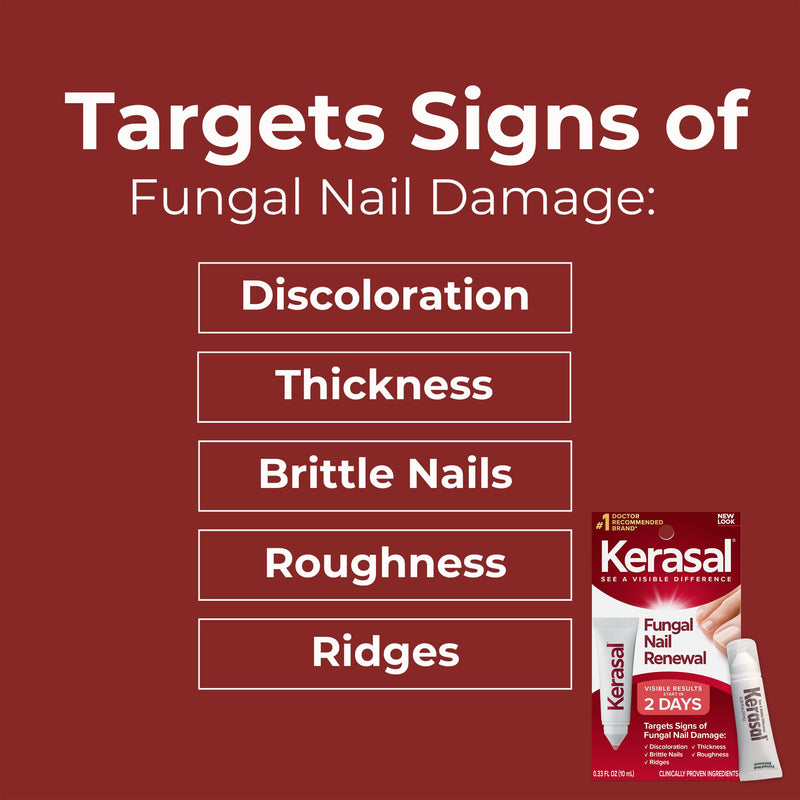 Kerasal Nail Fungus Extra Strength | Restorative Nail Repair for Damaged Nails, 0.33 fl oz (Packaging May Vary) (Pack of 2)