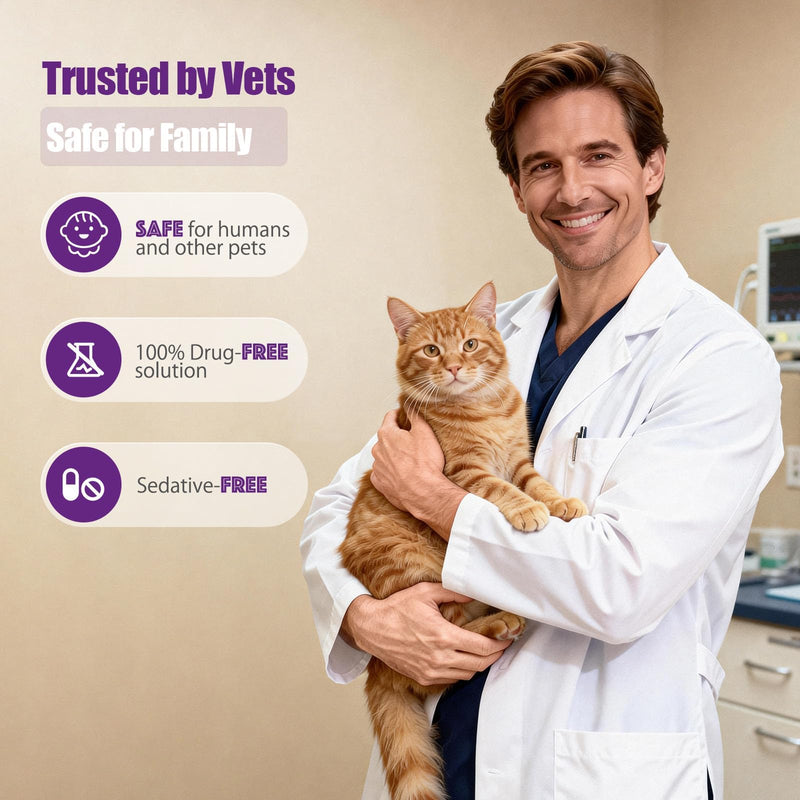 Cat Calming Pheromone Refills (120-Day Supply) – 4 x 48ml Replacement Vials ONLY (Diffuser Not Included) – Helps Reduce Urine Spraying & Scratching – Unscented Stress Relief