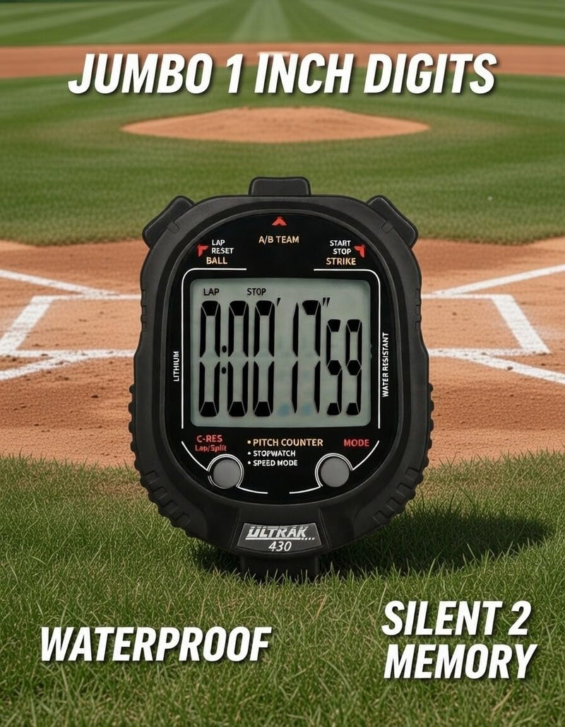 Ultrak 430 Pitch Counter & Pitch Speed with 2 Memory Stopwatch - BeesActive Australia