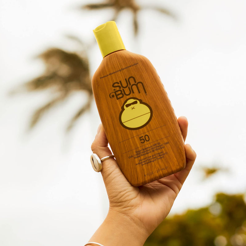 Sun Bum Original SPF 50 Sunscreen Lotion | Vegan and Hawaii 104 Reef Act Compliant (Octinoxate & Oxybenzone Free) Broad Spectrum Moisturizing UVA/UVB Sunscreen with Vitamin E | 8 oz 8 Fl Oz (Pack of 1) - BeesActive Australia