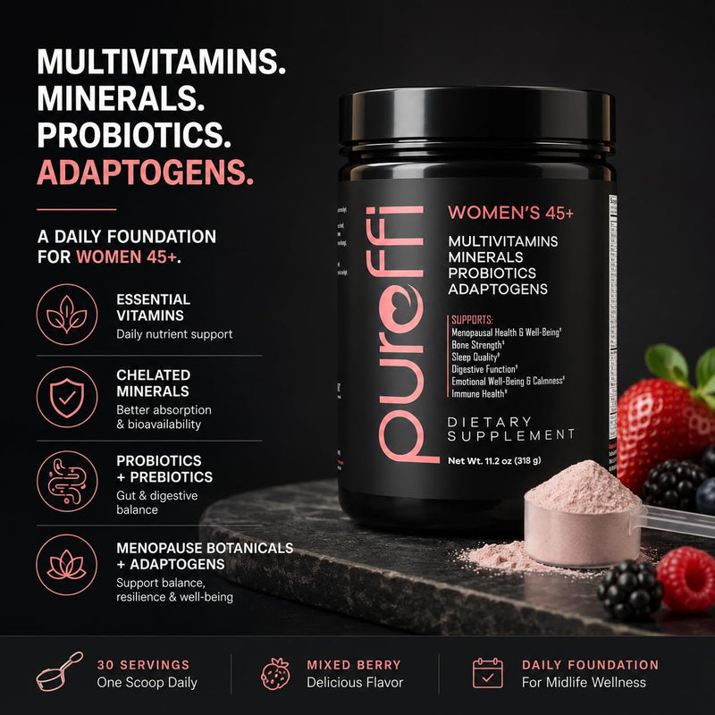 Women's 45+ Menopause Multivitamin Powder, Probiotics & Adaptogens