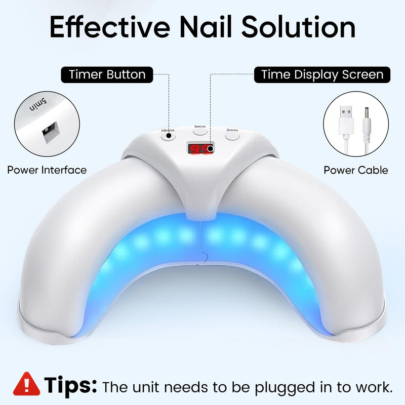 Home Toenail Repair Treatment for Multiple Toenails & Fingernails, Three Modes 3/5/10Minutes Auto Off - BeesActive Australia