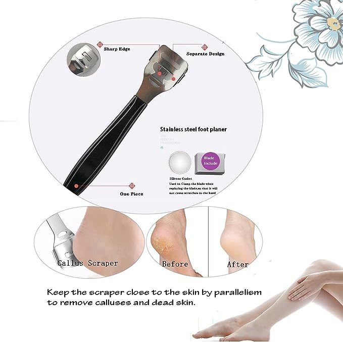 Professional Pedicure Tool Set 26 in 1 Stainless Steel Foot Care Kit Foot Rasp Dead Skin Remover Pedicure Kit Foot File Kit Foot Mum Remover for Men Women Travel - BeesActive Australia