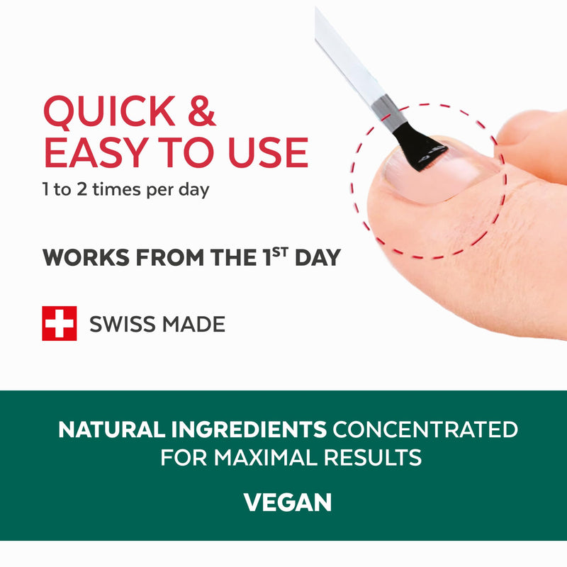 PODERM – 2 in 1 TOENAIL INTEGRAL RELIEVER – Soften Nail – Toe and Fingernail Pain Reliever – Emollient properties - 100% Natural Ingredients and Vegan – Quick & Easy – Swiss Made