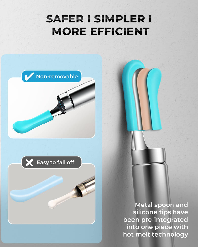 Ear Wax Removal Tool Camera, R1 Upgraded Anti-Fall Off Eartips Ear Cleaner, Wireless Otoscope with 1080P Waterproof Ear Camera, Earwax Removal Kit for iPhone, Android, Black - BeesActive Australia