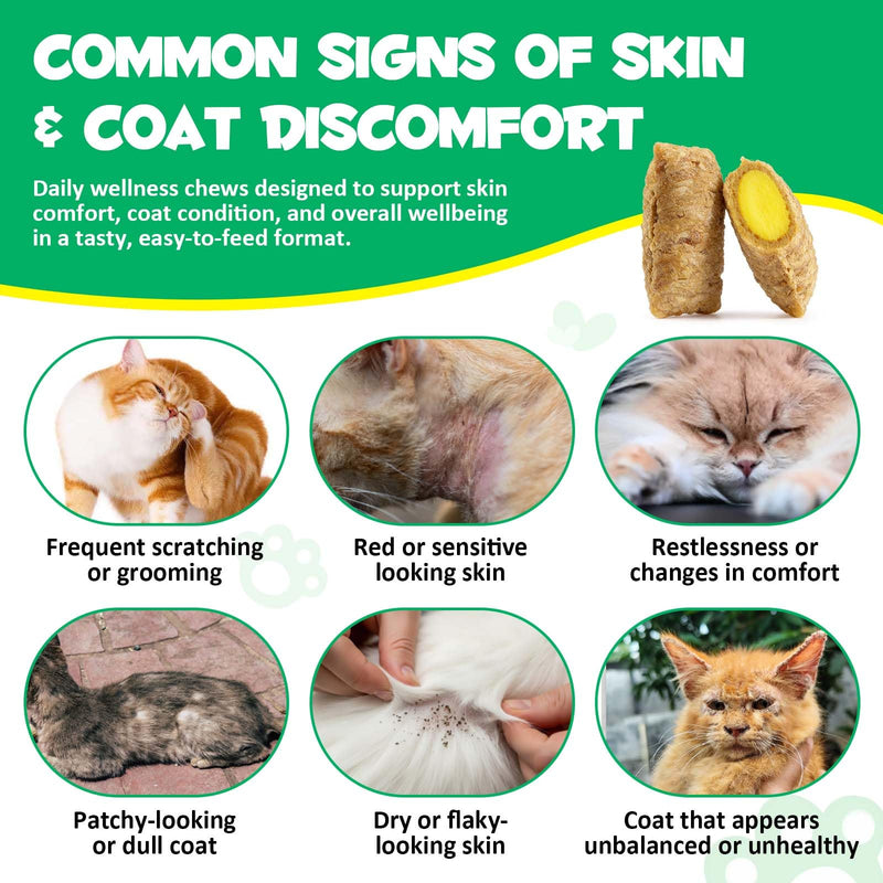Specifically Formulated for Cats, Chewable Tablets for Cats & Kittens, Daily Support for Flea & Tick Defense, Immune Health & Gut Care, All Breeds & Ages, 30 Chewable Supplements