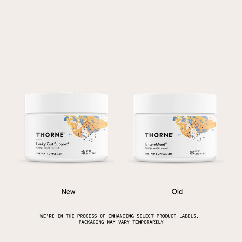 THORNE - Leaky Gut Support (Formerly EnteroMend) - Gut Health Supplement - Supports Optimal Digestive Function & Bowel Regularity* - NSF Certified for Sport - Orange Vanilla Flavor - 30 Servings