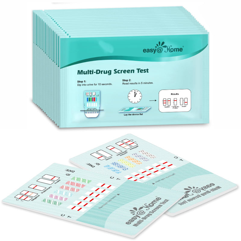 Easy@Home Multi-Drug Screen Test: Check for Buprenorphine (BUP), Cocaine (COC), Morphine (MOR), Methadone (MTD), Oxazepam (BZO), Oxycodone (OXY) -#EDOAP-865 (1 Pack)