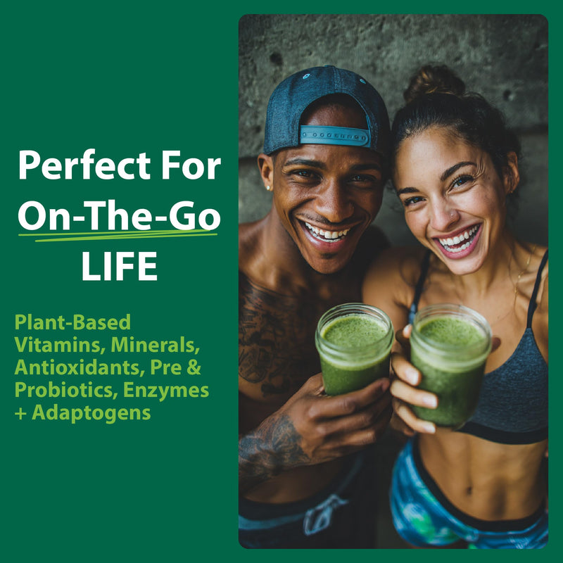 Macro Greens Powder, 10oz | Vegan, Digestive Enzymes, Adaptogens, 18 Billion CFU Probiotics, Non GMO, Vegan, Gluten & Dairy-Free, 30 Servings 10 Ounce (Pack of 1)