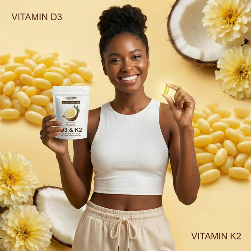 Naturals D3 K2, Essentials Vitamin D3 K2, Vitamin D3 K2 10000 IU+ K2 200 mcg MK-7, Coconut Oil, Extra Strength, Bone & Immune Support, 180 Softgels 1
