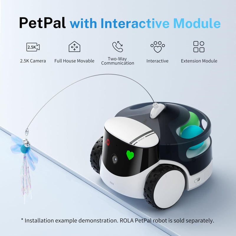 Enabot EBO ROLA Interactive Module for ROLA PetPal Cat Camera: Rolling Balls, Neckstock, Remote App Control, Used with Rola Petpal Smart Robot - BeesActive Australia