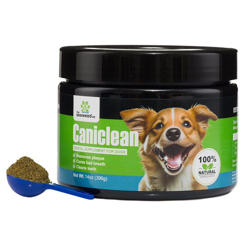 Caniclean Seaweed for Dogs Teeth - Dog Tartar Removal Tool, Plaque Remover, and Breath Freshener - Get Plaque Off Dogs Teeth Naturally. 14oz/396g. - PawsPlanet Australia