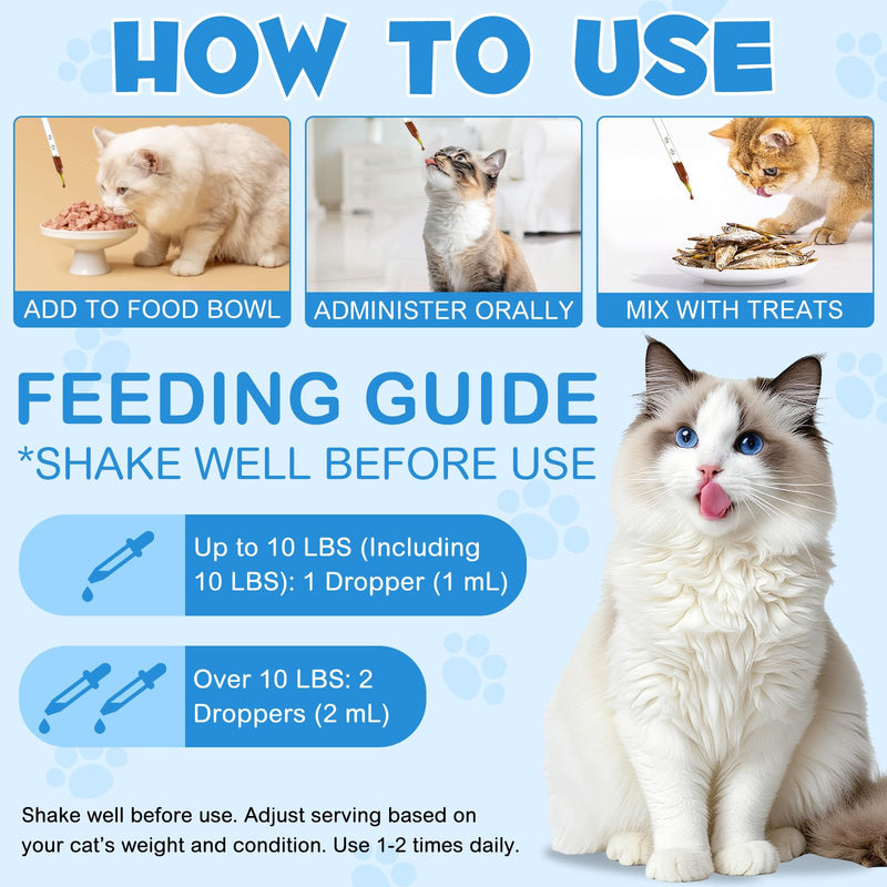 L-Lysine for Cats – Antibiotic-Free Immune Support | Fast-Acting Liquid for Cat Flu, Sneezing & Runny Eyes | Vet-Quality Formula | Tasty Chicken Flavour | 60ml