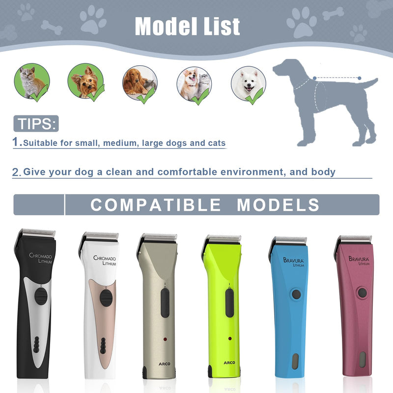 2PCS Adjustable 5 in 1 Replacement Blades Compatible with Wahl 5 in1 Clipper Bravura, Chromado, Creativa, Figura, Motion, Supergroom Dog Grooming Clippers Black-2 - BeesActive Australia