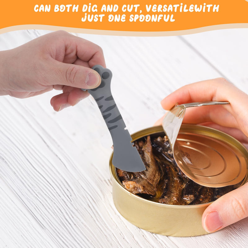 TIESOME 2 Pack Dog Cat Food Spoon, Cat Wet Food Spoon Mini Spatula for Pet Canned Food Cute Cat Paw Spoons for Wet And Dry Food Silicone Spatula Scoop Can Spoons for Animal Feeding - BeesActive Australia