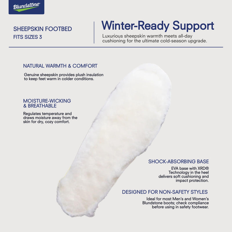 Blundstone Sheepbeds - Genuine Cozy Shearling 9 Women/7 Men White