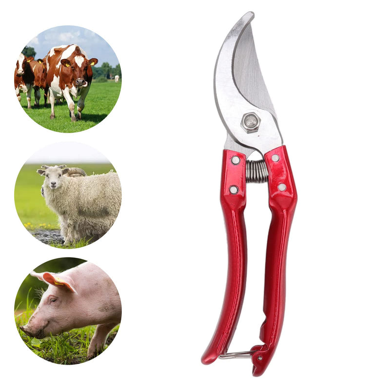 Sheep Hoof Shears Goat Hoof Trimmers Pig Trotter Shears Pliers Animal Toe Nails Trimming Repairing Tool (Red) Red - BeesActive Australia