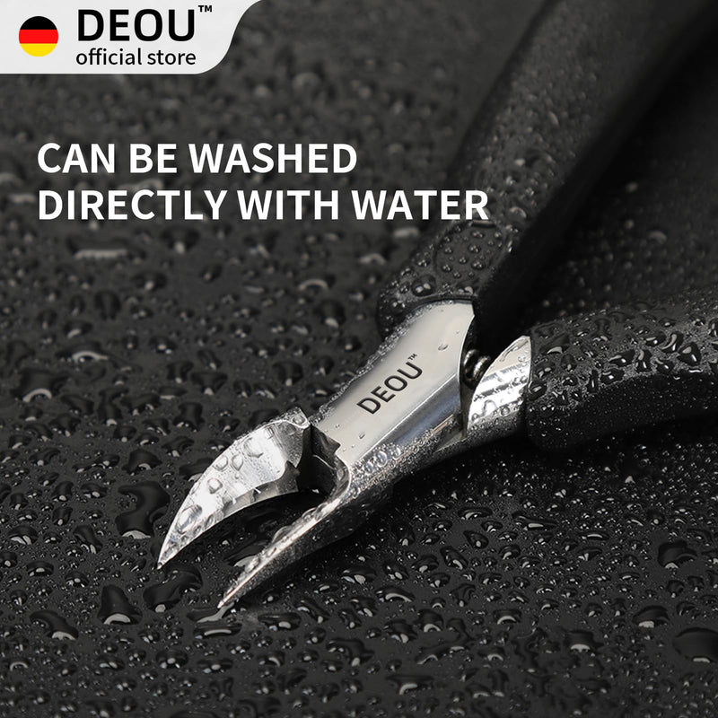 DEOU Toenail Clippers Blade for Ingrown and Thick Nails Stainless Steel Pedicure Tools at Home ingrown toenail Treatment Professional Podiatrist Nail Clippers with (Eagle Beak Pliers+Nail Remover) Eagle Beak Pliers+nail Remover