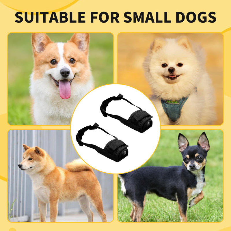 GUTERTOP Pack of 2 muzzles for small dogs, poison bait protection dog, muzzle Chihuahua anti-chewing barking for Chihuahua Shih Tzu small dogs - BeesActive Australia
