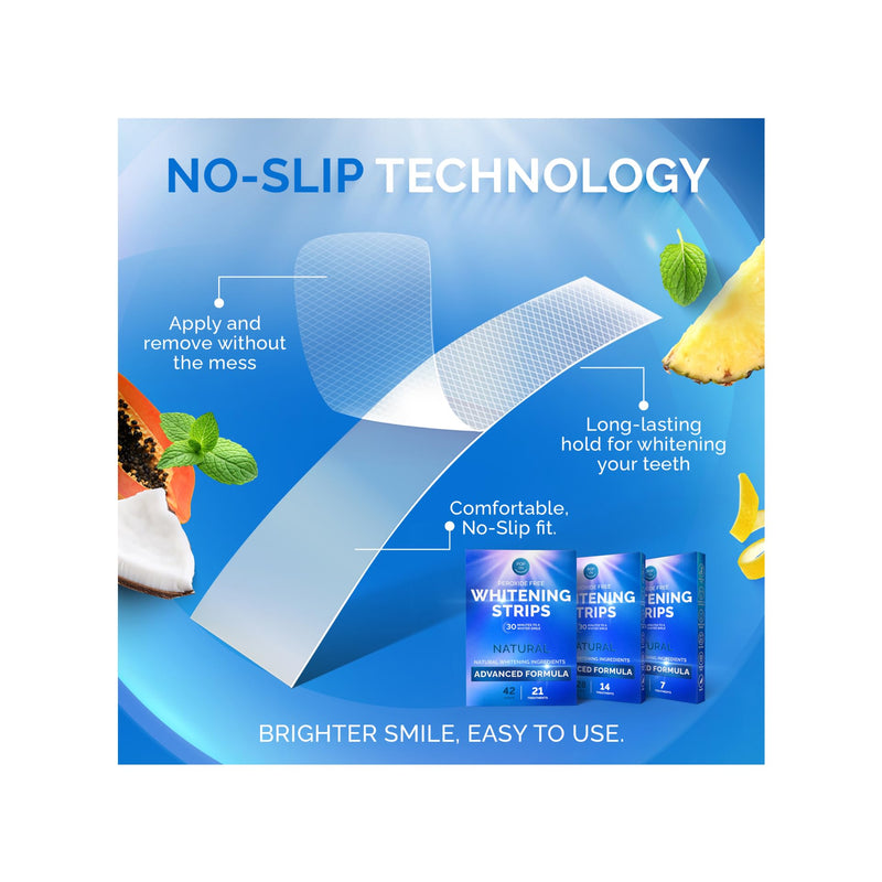 Whitening Strips for Sensitive Teeth ‚Äì Enamel Safe, Peroxide-Free Coconut Teeth Whitening Strips with Natural Enzymes ‚Äì Gentle White Stips for Sensitive Gums (14 Count, Mint) - BeesActive Australia