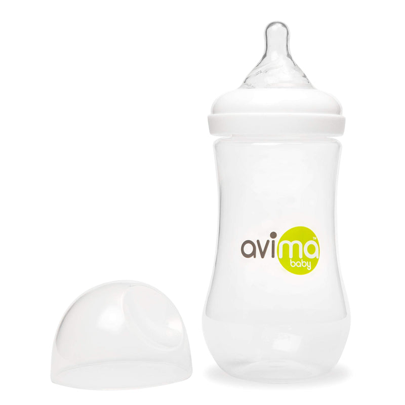 Avima 12 oz Anti Colic Infant Bottles, BPA Free, Wide Neck with Fast Flow Nipples (Set of 3) 12 Ounce - 3 Pack - BeesActive Australia