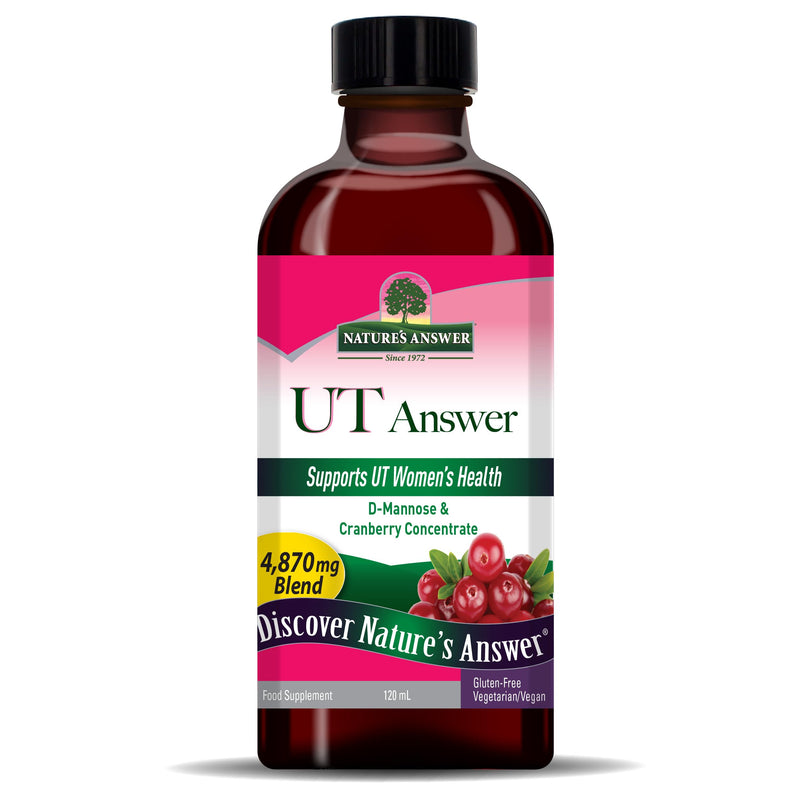 Nature's Answer UT Answer | Urinary Tract System Support | Cranberry Flavor Dietary Supplement | Alcohol-Free, Gluten-Free, Not Tested on Animals & Vegan 4oz - BeesActive Australia