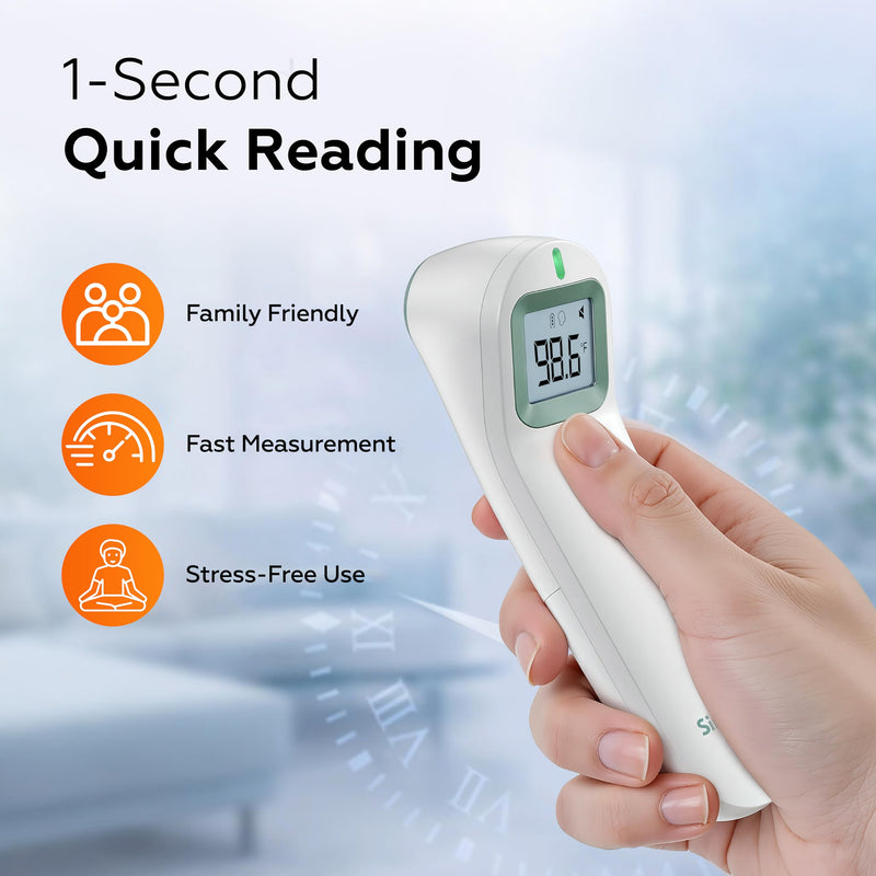 FC-IR206 | FDA 510(k) Cleared Medical Grade Infrared Thermometer | 2-in-1 Non-Contact Forehead & Object Thermometer for Baby, Infant, Toddler, Kids & Adults