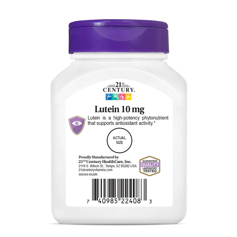 21st Century Lutein 10 mg Tablets, 60 Count (Pack of 2) 60 Count (Pack of 2)