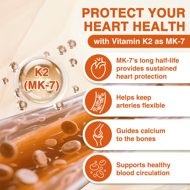 ZEBORA Vitamin D3 K2, 10,000 IU D3 & 100mg K2, 120 Capsules | K2 as MK-7, Supports Heart, Bone, and Immune Health and Antioxidant Defenses, Gluten Free and Non-GMO Formula 120 Count (Pack of 1)