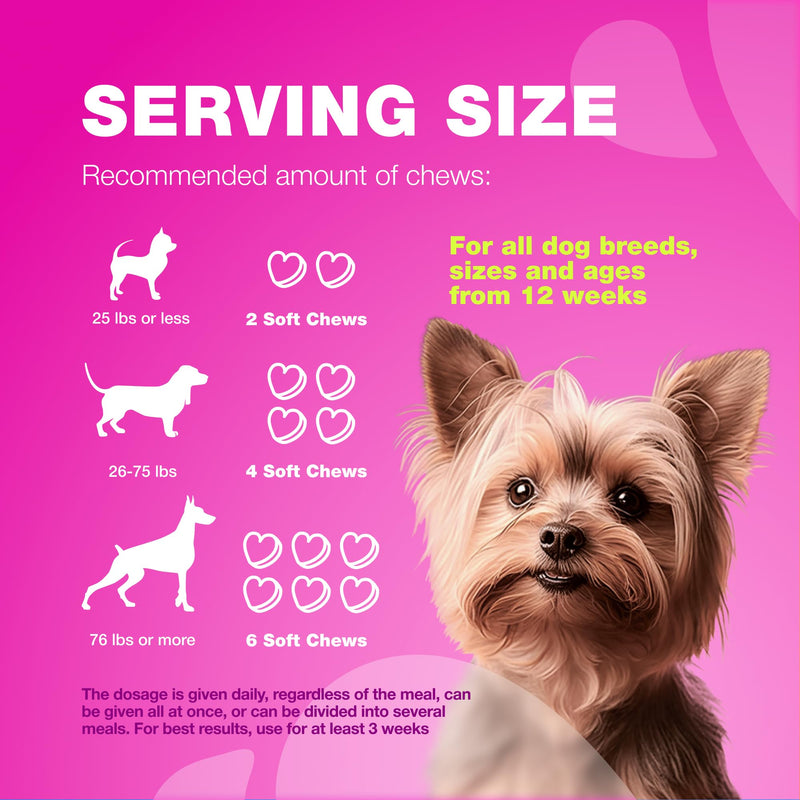 Dog UTI Treatment - Dog Cranberry Supplement for Bladder & Kidney Health, Urinary Tract, Incontinence Support - Cranberry Supplement for Dog Incontinence - Bladder Control Cranberry Chews Duck 180 count - PawsPlanet Australia