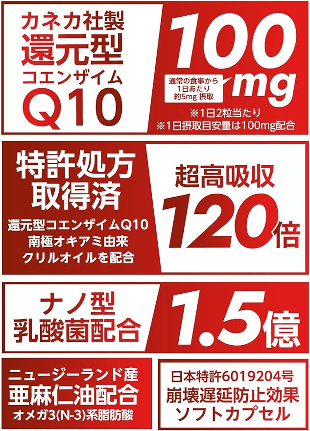 SHUUI Shui Reduced Coenzyme Q10 Supplement (60 tablets, 30 days supply) Highly Absorbent Coenzyme Q10 Improves Sleep Quality Manufactured in a domestic GMP certified factory [Patent No. 6299689] - BeesActive Australia