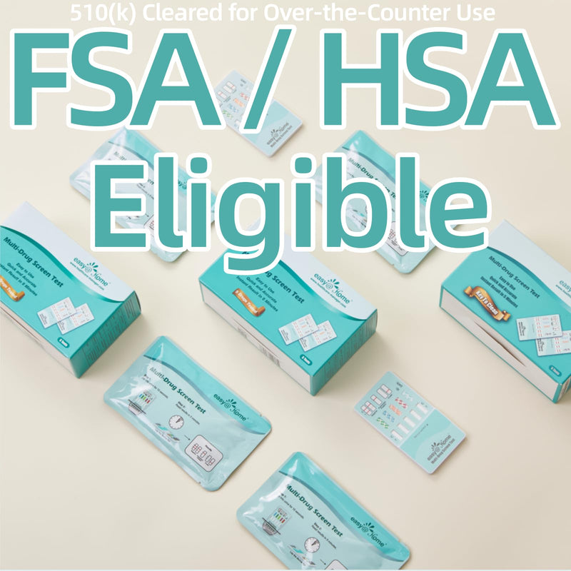 Easy@Home 5 Panel Instant Drug Test Kits - Testing Marijuana (THC), COC, OPI 2000, AMP, MET/mAMP- Urine Dip Drug Testing -#EDOAP-254-15 Pack FSA or HSA Eligible 15 Count (Pack of 1) - BeesActive Australia