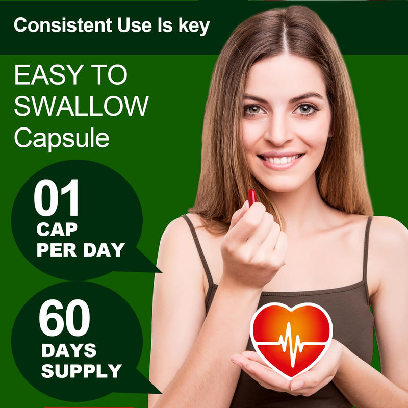 JulyDeer CoQ10 200mg with Vitamin E 20mg Coenzyme Q10 Supplement 60 Caps | 3-Party Tested, Non-GMO, Gluten-free, High Absorption Antioxidant Support Heart, Energy, Overall Health for Women and Men 60 Count(Pack of 1)