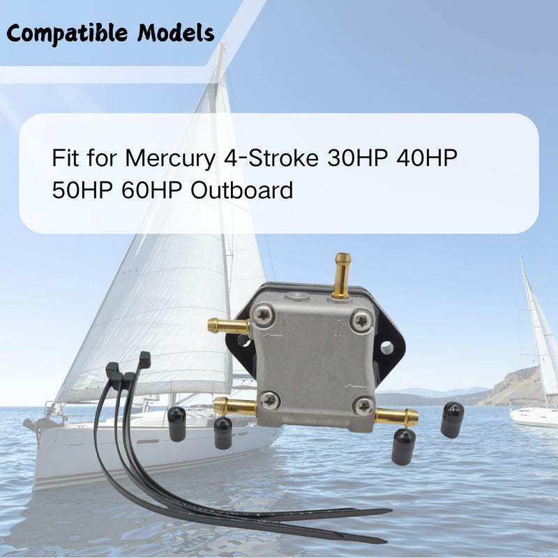 Boat Marine 899106T01 Fuel Pump for Mercury 30 40 50 60 HP Outboard Engines Replace 8M0141827 18-8866