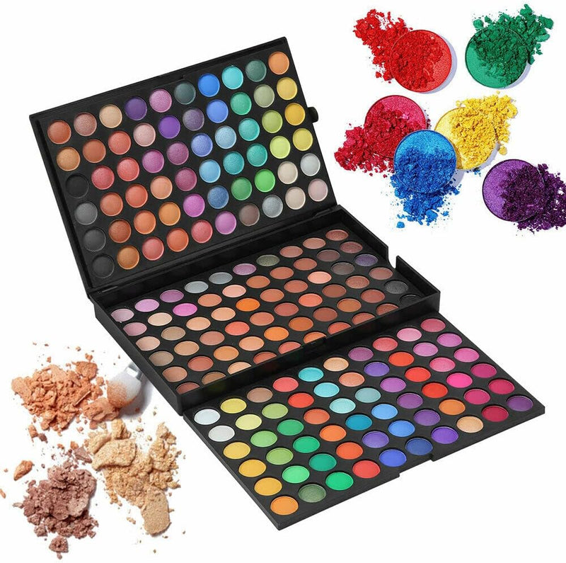 PhantomSky 180 Color Eyeshadow Makeup Cosmetic Contouring Kit - Perfect Palette for Professional and Daily Use