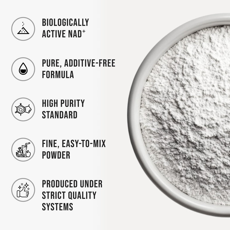 Pure NAD Powder Nicotinamide Adenine Dinucleotide Supplement Unflavored and Gluten-Free Premium Pure NAD Powder for Daily Wellness and Nutrition Support, 80 Servings, 1.4 oz (40g) 1.4 Ounce (Pack of 1)